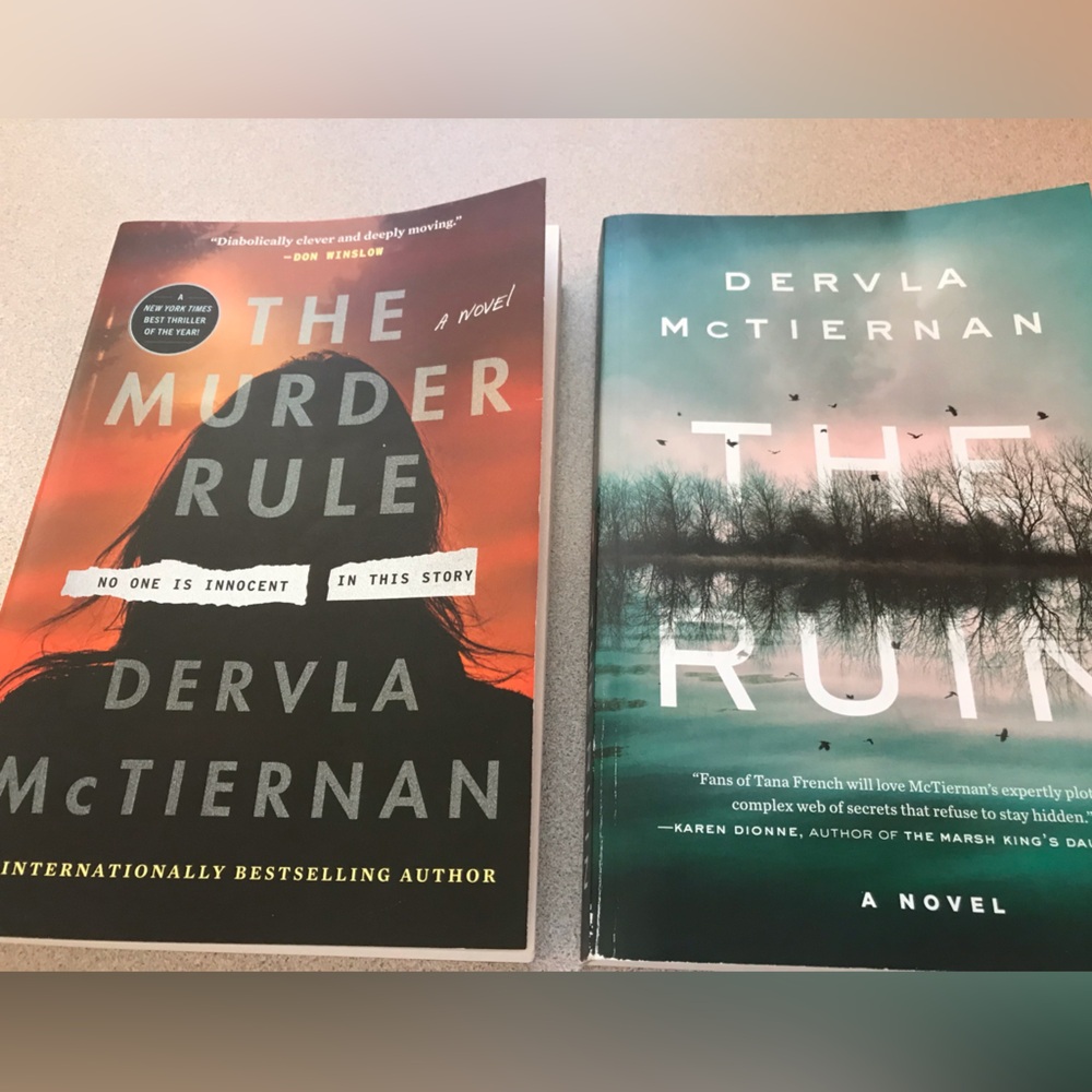 Dervla McTiernan softcover mystery suspense novels